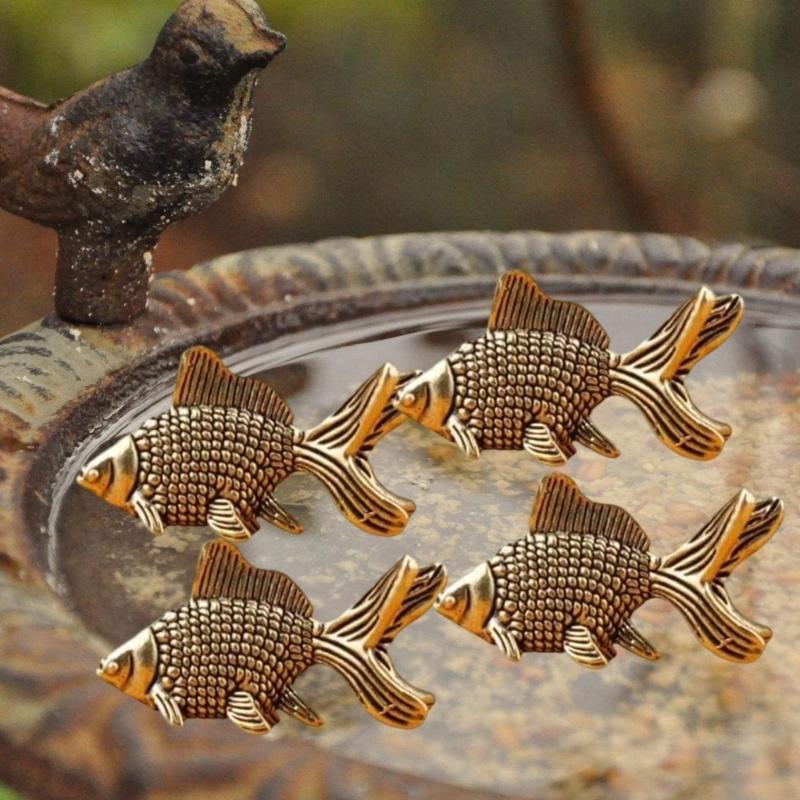 Natural Copper Fish Disks For Bird Baths Maintenance Algae Control Decorative Garden Ornaments