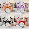 Bat Headband Halloween Festival Headwear With Gold Dust Details For Costumes And Events