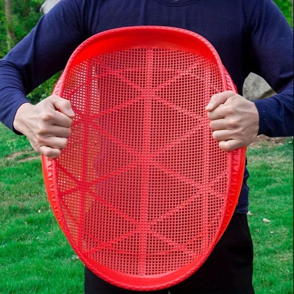 Červené sítko kulatý podnos na skladování potravin odolný košík na ovoce cezení