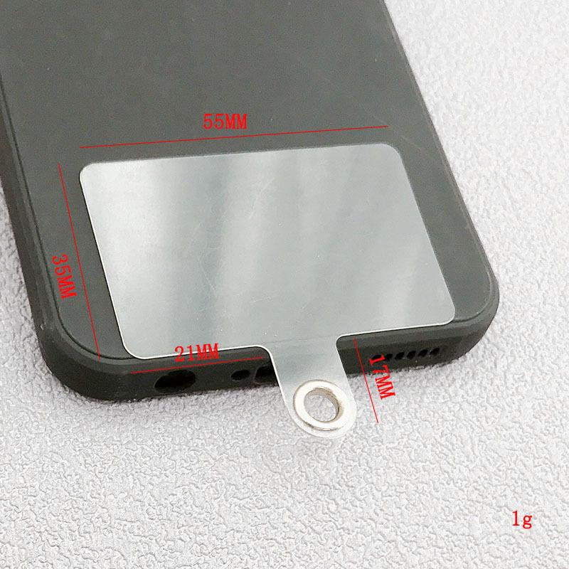 5 Peças Alça de Celular Patch Masculino Anti-Perda Conexão Fixa da Carteira Capa Pingente Sem Furo para Lanyard Clipe Transparente