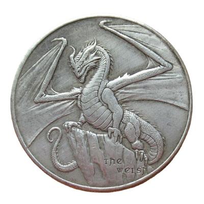 The West Dragon USA Spojené štáty americké pamätné strieborné mince darčekové remeslá