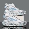New Cold Sticky Men's Sneakers Large Size Shoes Flying Woven Graffiti Shoes Lightweight Running Shoes Popcorn