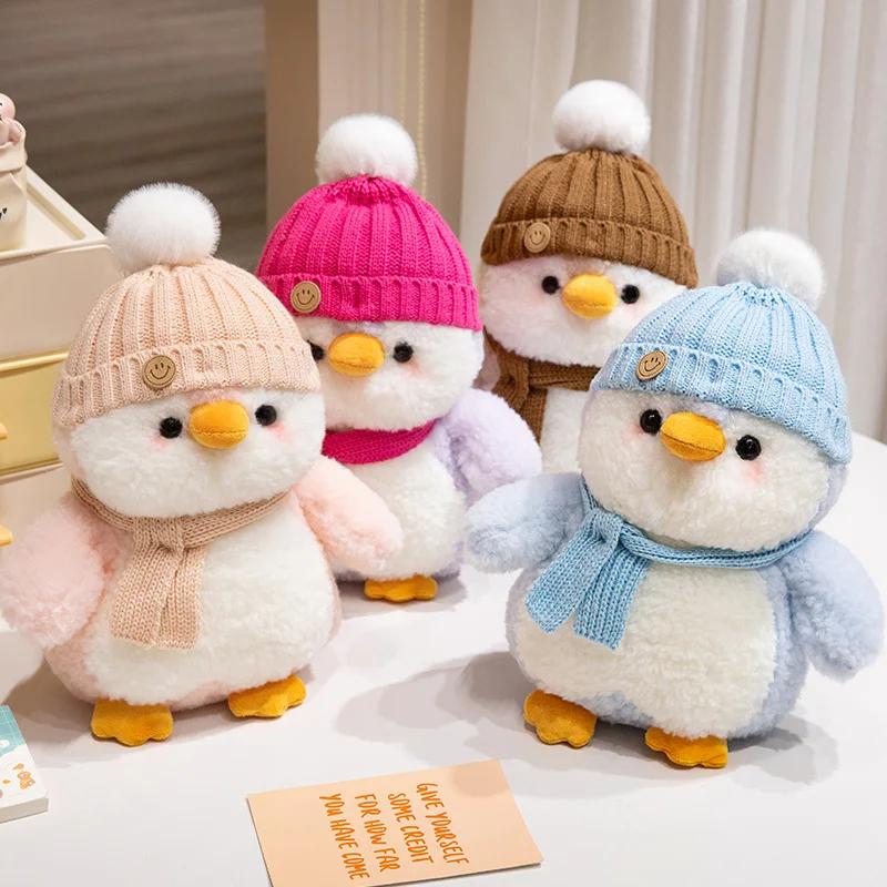 Entzückendes Pinguin-Plüschtier Weiches Stofftier Niedliches Kissen zum Umarmen Babypuppe Geschenk für Kinder Geburtstag Weihnachten Kinderzimmerdekoration