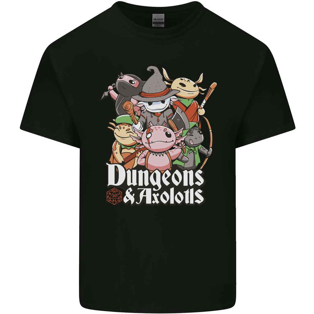 Dungeons Axolotl Role Play Games RPG Unisexs Light Cotton TShirt