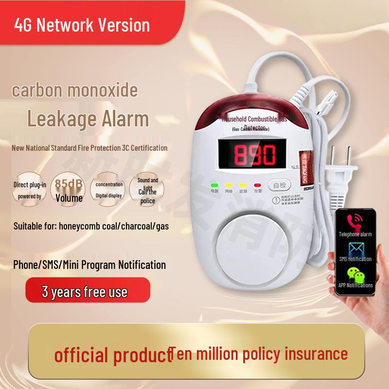 Home & Outdoor Carbon Monoxide Detector with CO and Smoke Detection