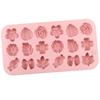 18Holes 3D Silicone Mold Daisy Tulip Flower Design Jelly Ice Pudding Soap Fondant Chocolate Cake Decorations Baking Tool Leaf