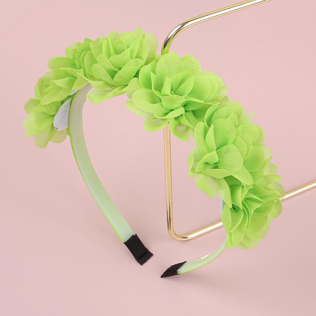 Fashion Chiffon Flower Headbands Plastic Teeth Hairbands Baby Girls Headbands Children Kids Floral Hairband Hair Accessories Set