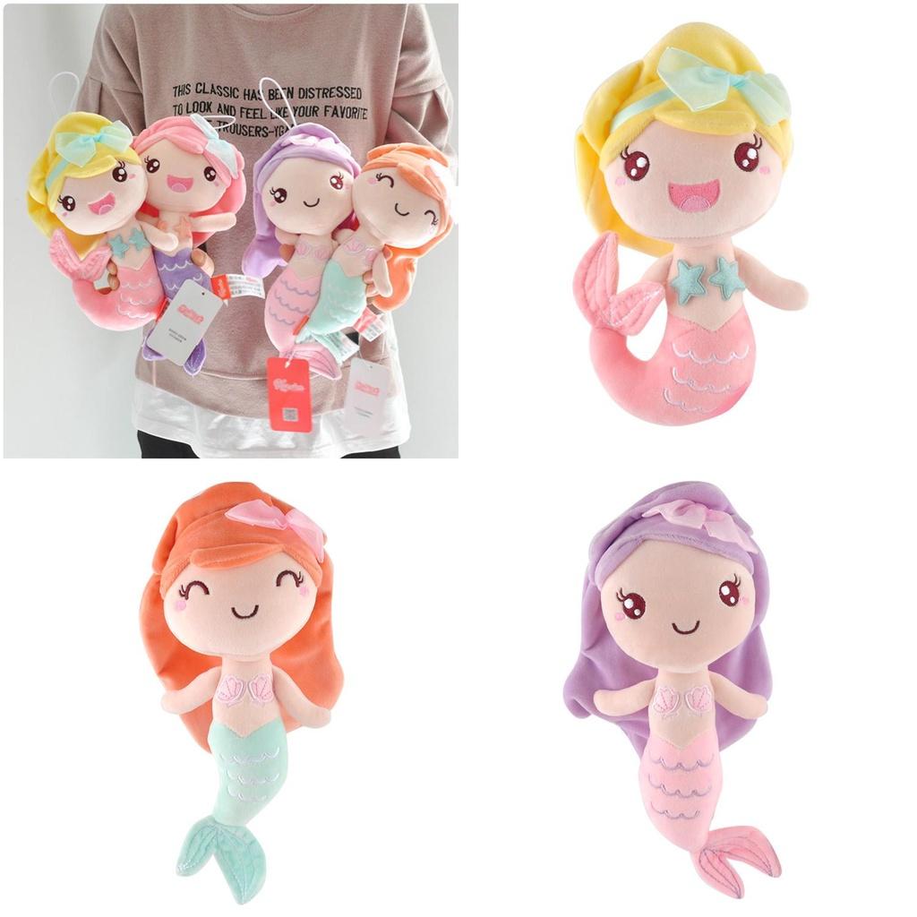 Soft And Cuddly Mermaid Princess Plush Toy With Long Hair For Girls
