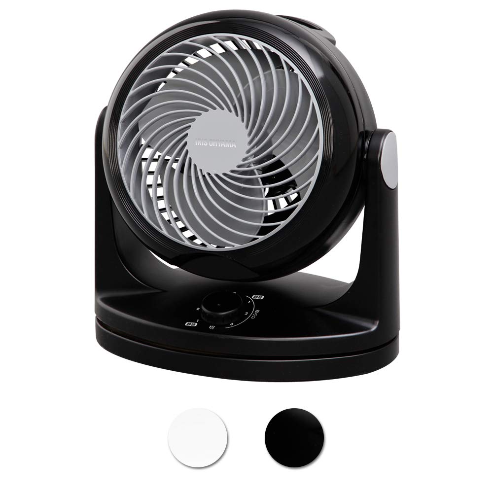 

Iris Ohyama Left and Right 14 Powerful Air Black Circulator, Quiet, Swing, Tatami, Blower, PCF-HD18-B чорний