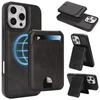 Magnetic Leather Phone Case with Card Holder for iPhone 12 - 17 Series Multi - Functional Stand Shockproof Protective Cover