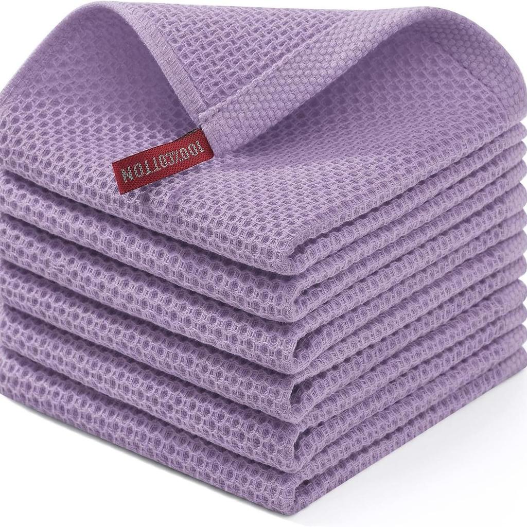 High Absorbency Quick-Dry Waffle Cotton Kitchen Towels