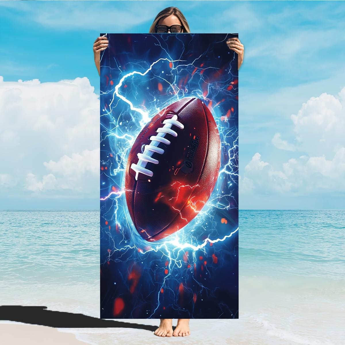 

Spring Lightning American Football Beach Towel For Men And Women Extra Large Pool Swimming Bath Towels Lounge Chair Towel W40*H60(CM)