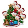 Beautiful Zibi Diy Christmas Family Resin Mask Ornament Celebratory Santa Design For Festive Cheer