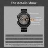Men's Fashion Watch Square Watch Stainless Steel Quartz Watch Business Watch Simple watch Calendar Watch