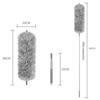 Telescopic Cleaning Duster Brush Extended Long Crevice Spider Web Microfiber Brushes Bendable Household Dust Clean Remover