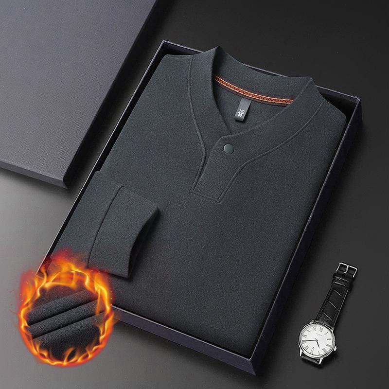 Herr Mellantjock Dubbelsidig Tysk Sammet Långärmad Tröja