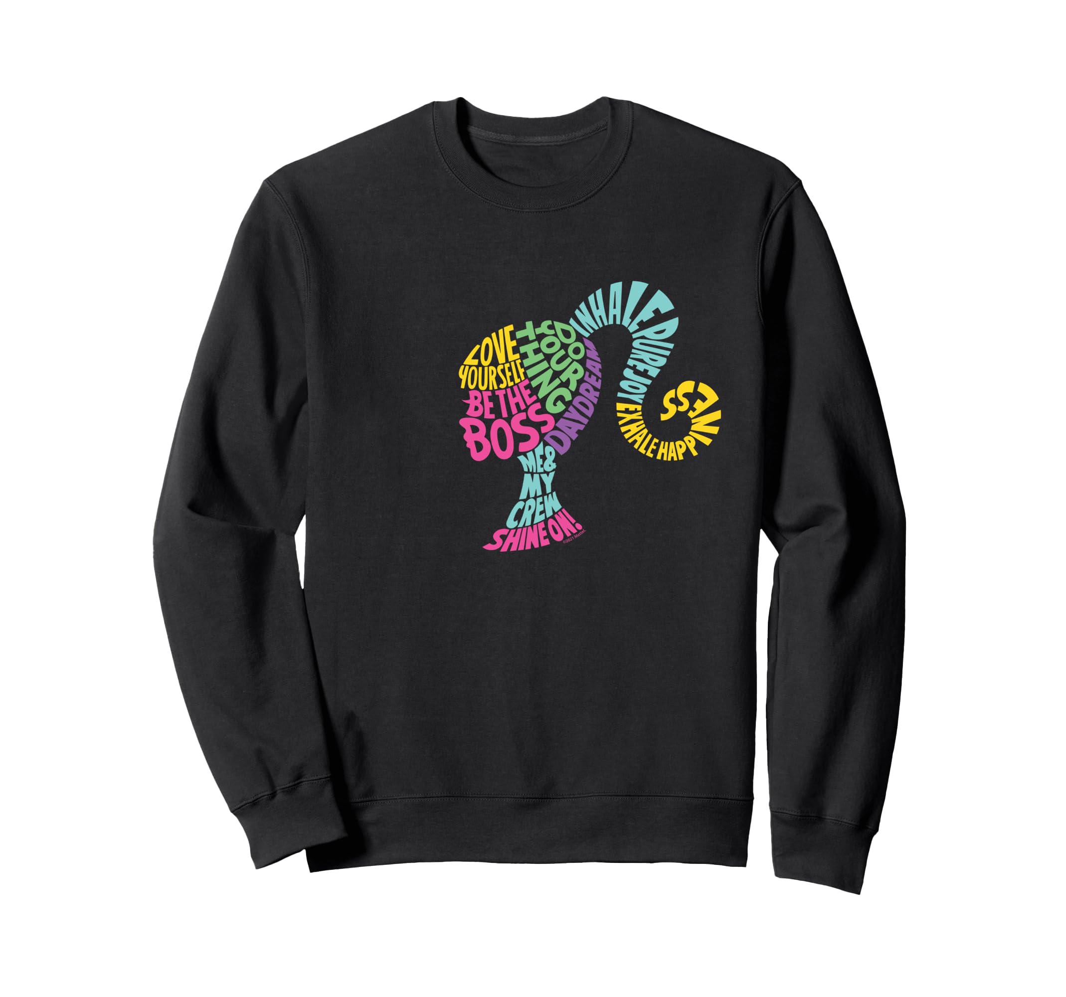 Barbie Empowerment Phrase Silhouette Sweatshirt