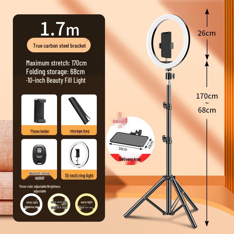 Universal Metal Tripod Stand for Live Streaming & Photography