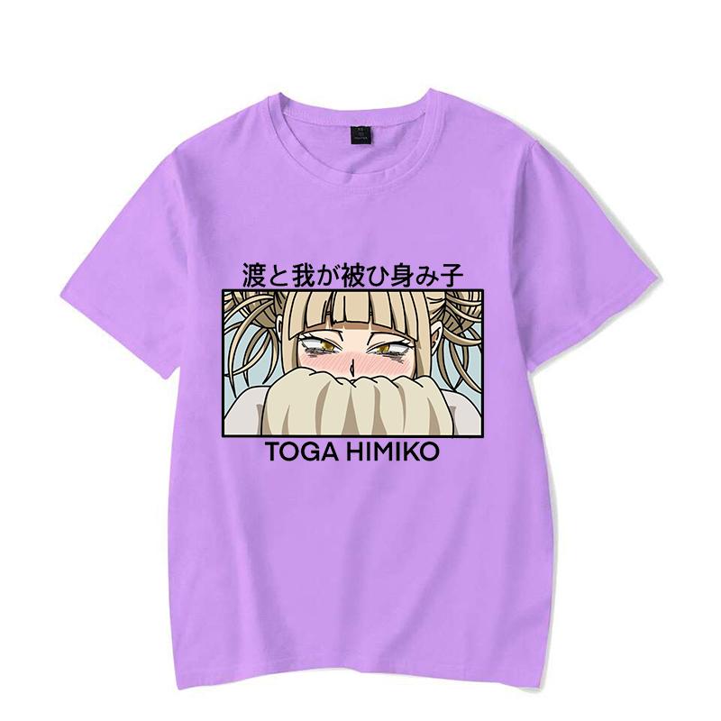 Funny Anime Himiko Toga Printed Shirt Women'S Casual Personality T-Shirt Unisex Summer Cute Anime Himiko Toga T-Shirt Tops