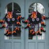 Halloween Party Decor Multi-leg Witch Wreath Spider Door Ornament Pendant Home Wall Hanging Decoration