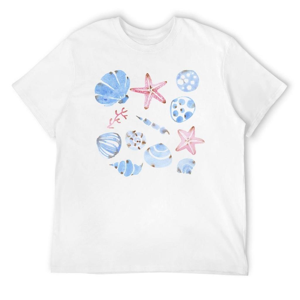 Ich liebe das Meer T-Shirt Sommeroberteile Grafik-T-Shirt Vintage Baumwoll-T-Shirt Männer