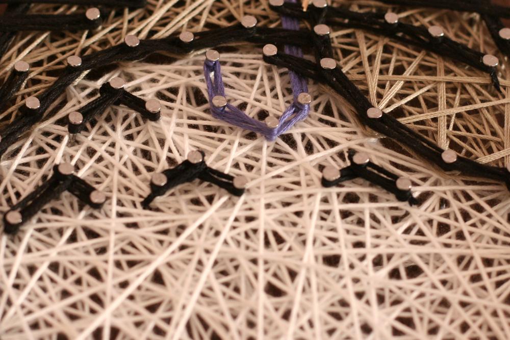 Set of String Art Outline Art Handmade
