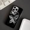 Luxury Case For Iphone 16 Pro Max SGlowing Flowers Phone Case For IPhone 16 Plus 15 14 13 12 11 17 Air Soft Black Back Cover