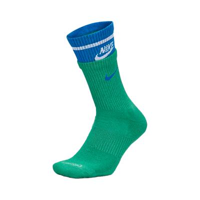 Nike Crew Socks Unisex 1 Pack Stadium Green, Laser Orange, White FN3148-300