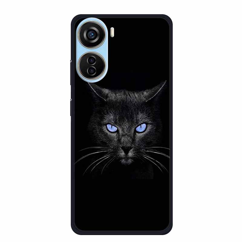 For ZTE Axon 40 LITE Case Popular Picture Black Silicone Soft Back Cover Case For ZTE Axon 40 Lite Case 40Lite Phone Cover Coque