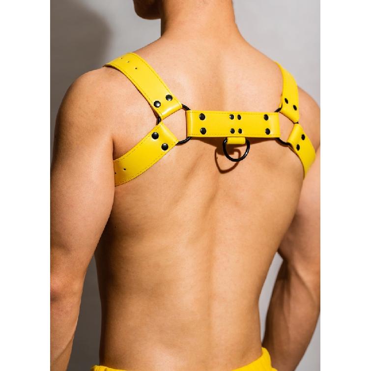 Schultergurt Leder PU verstellbar Sex dekorative Brustgurt Erotik Requisiten Muskel männliche Schlinge Homosexuell Unterhemd Harness
