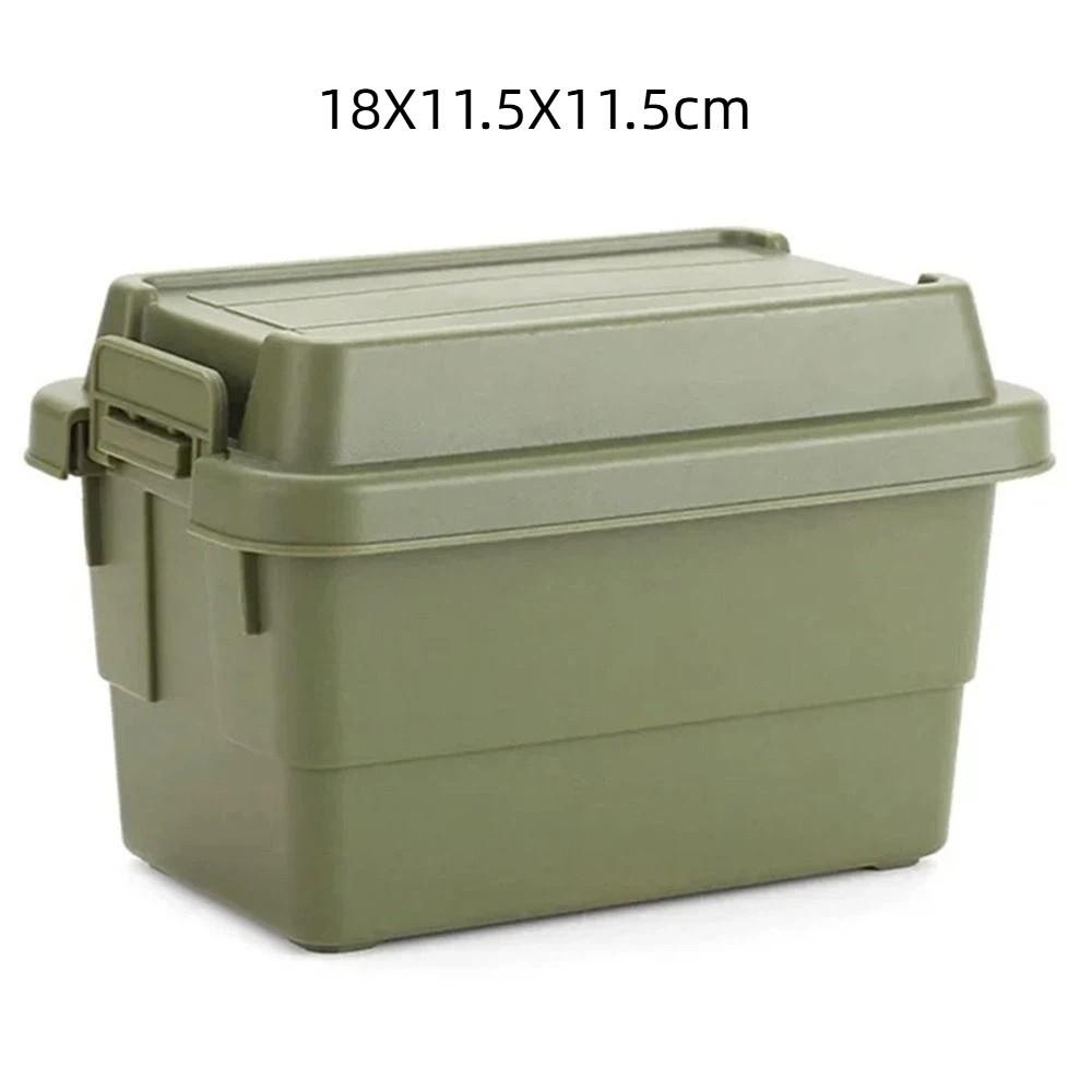 Plastic Camping Spice Kit Durable 1.1L/0.9L Camping Storage Box Large Capacity 6pcs Condiment Jar BBQ Utensils Organizer