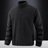 New Autumn and Winter Men's Fleece Jacket with Fleece Men's Stand-up Collar Jacket Men's Thermal Sweater