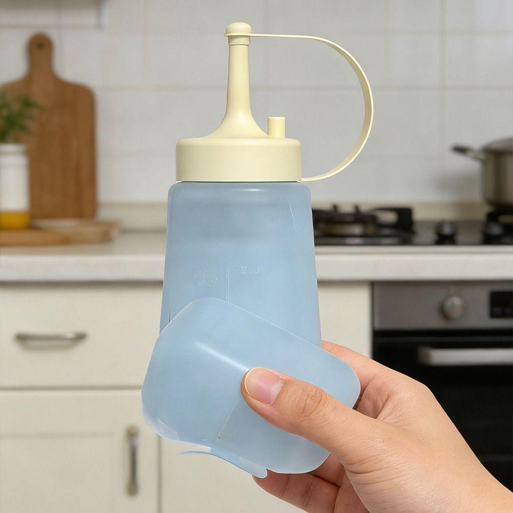 Transparent Sauce Dispenser Leakproof Design Silicone Split Bottle  Salad Dressing