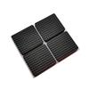 Non-Slip, Soundproof Black Mesh Pads - Strong Adhesive, Wear-Resistant for Tables & Chairs