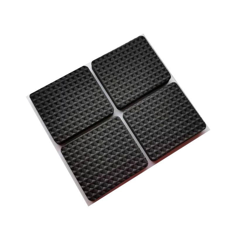 Non-Slip, Soundproof Black Mesh Pads - Strong Adhesive, Wear-Resistant for Tables & Chairs