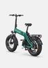 ENGWE EP-2 3.0 BOOST Folding Electric Bike: 500W Motor, 48V 13.5Ah Battery, 100km Range, 20"x4.0" Tires for Urban Commuting  green