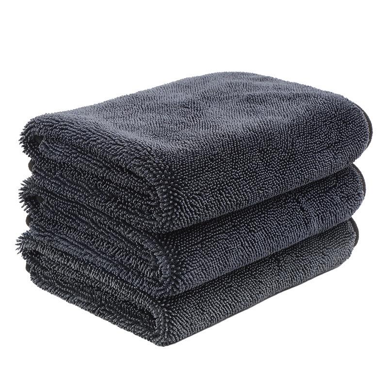 Microfiber Lint-Free Car Wash Towel - Thick, Water-Absorbent Drying Cloth