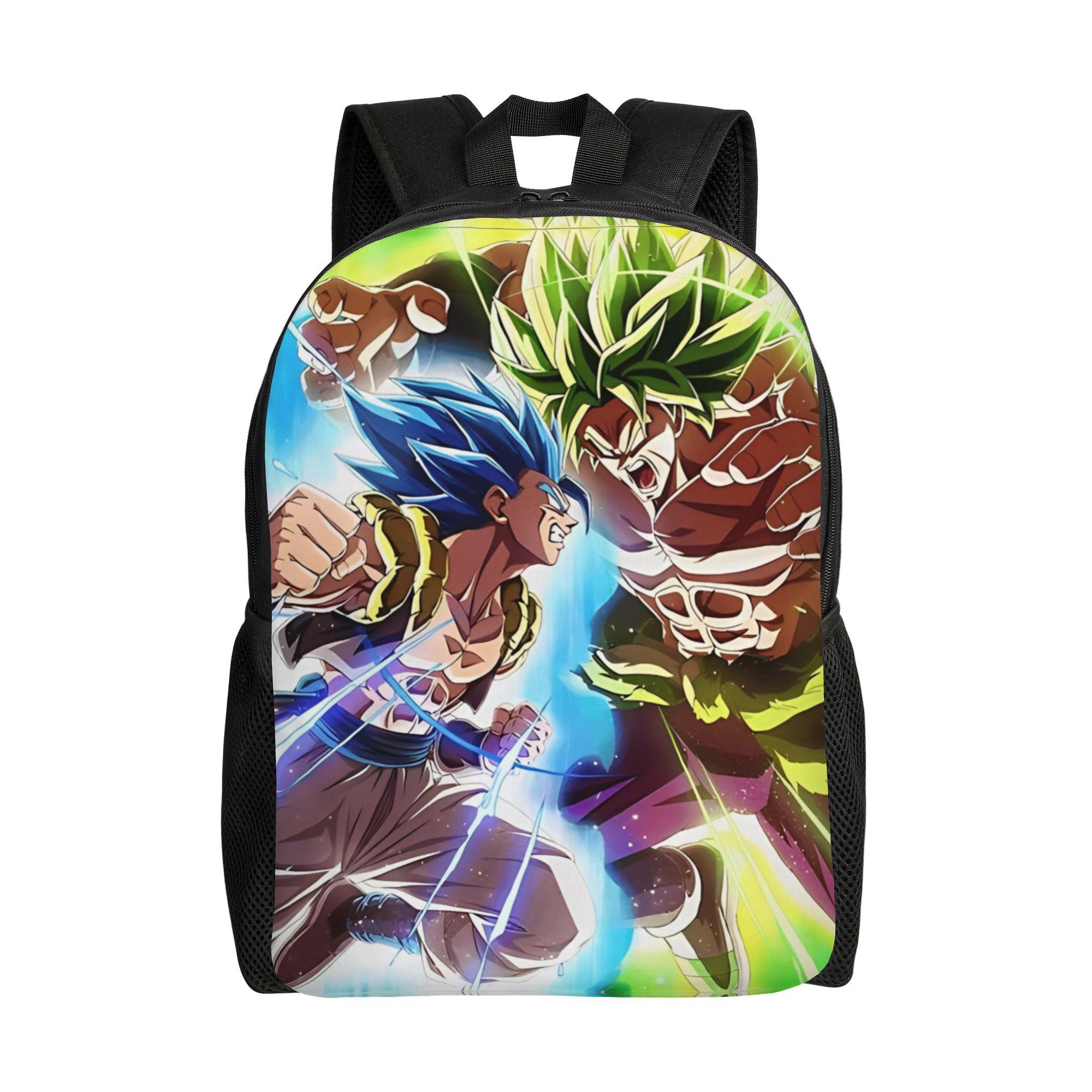 

Рюкзак Dragon Ball для чоловіків жінок Крутий Студентський Робочий Daypack Сумки з полотна для ноутбука Комп ютера Зовнішній One Size