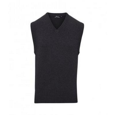 Mens Sleeveless Cotton Acrylic V Neck Sweater