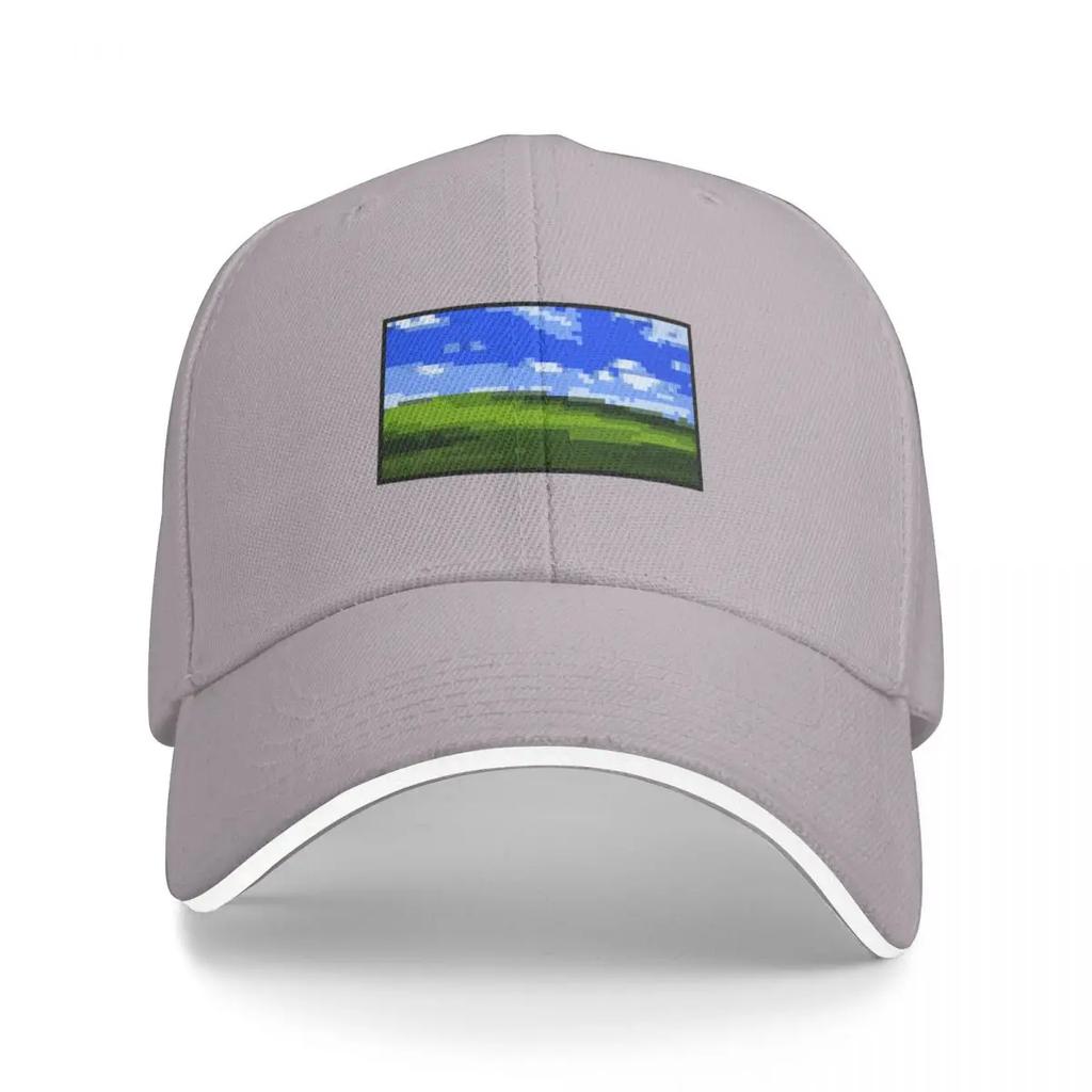 XP wallpaper pixel art Baseball Cap Cosplay Custom  hiking hat Mens Hats Womens
