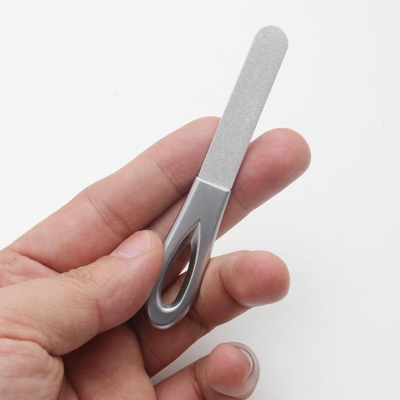 1PC Double Sided Nail Files Stainless Steel Manicure Pedicure Grooming For Professional Finger Toe Nail Care Tools Accessories