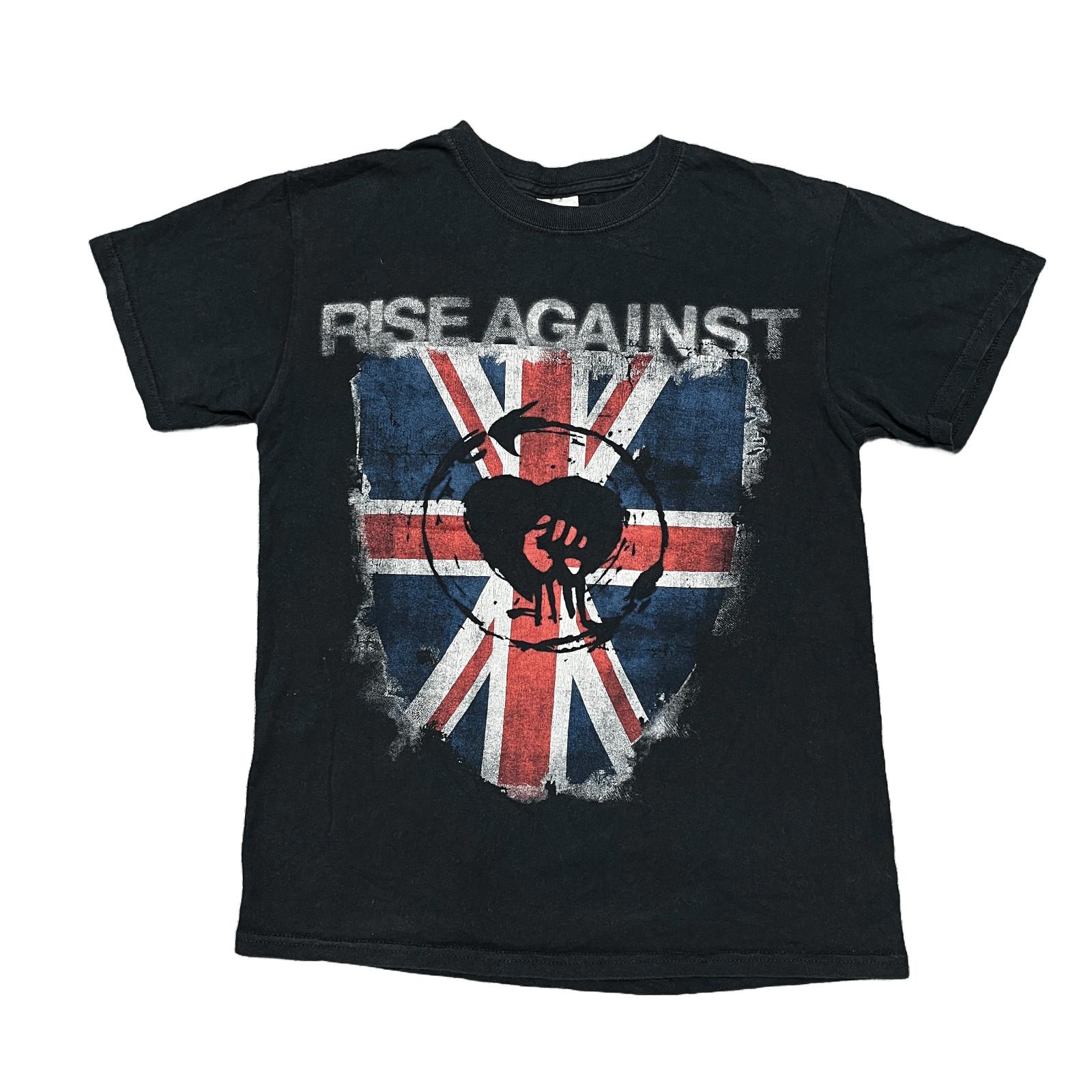 Rise Against Shirt Small Black Tour Concert Punk Rock Band Tee Fat Wreck Chords Unisex T-Shirt L