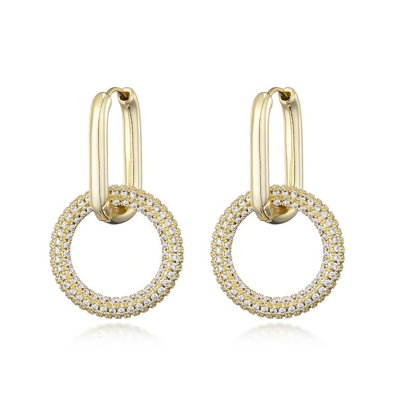 Classic Stainless Steel Ear Buckle For Women Trendy Gold Silver Color Big Oval Rectangle Hoop Huggie Punk Hip Hop Jewelry Gift