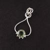 Round Green Amethyst Gemstone Art Deco Daughter Gift Pendant Jewelry 925 Silver PP-40-2