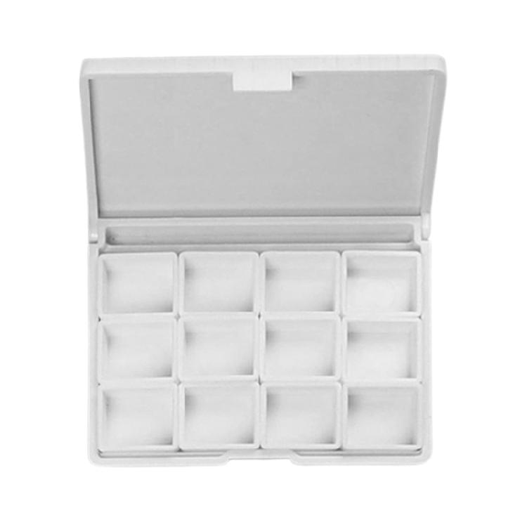 

Travel Watercolor Paint Box 12 Well Paint Palette Box with Dustproof Lid Watercolor Paint Mixing Tray For Artist Student 1