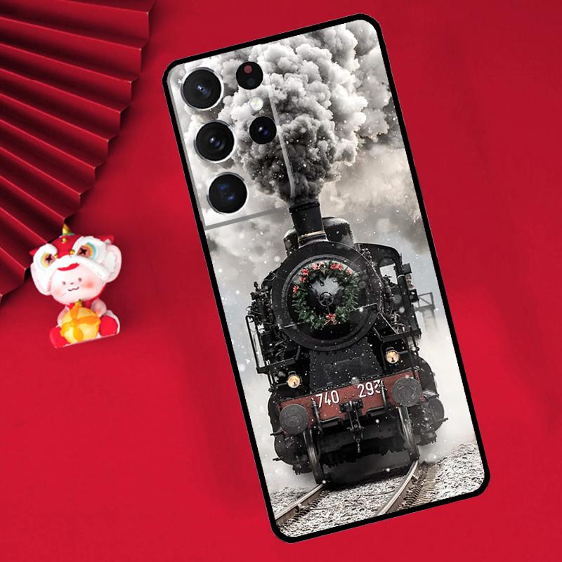 

Train Steam Engine Case For Samsung Galaxy S24 S26 Ultra S21 S22 S20 S23 S25 Ultra Plus S10 S25 FE Cover Funda Galaxy S23Ultra