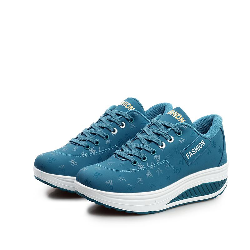 

Women s 4 Seass Leather Sports Casual Sneakers All Match Fitness Shake Shoes Office Lady Female Students Walk Hiking Footwear 35 синий