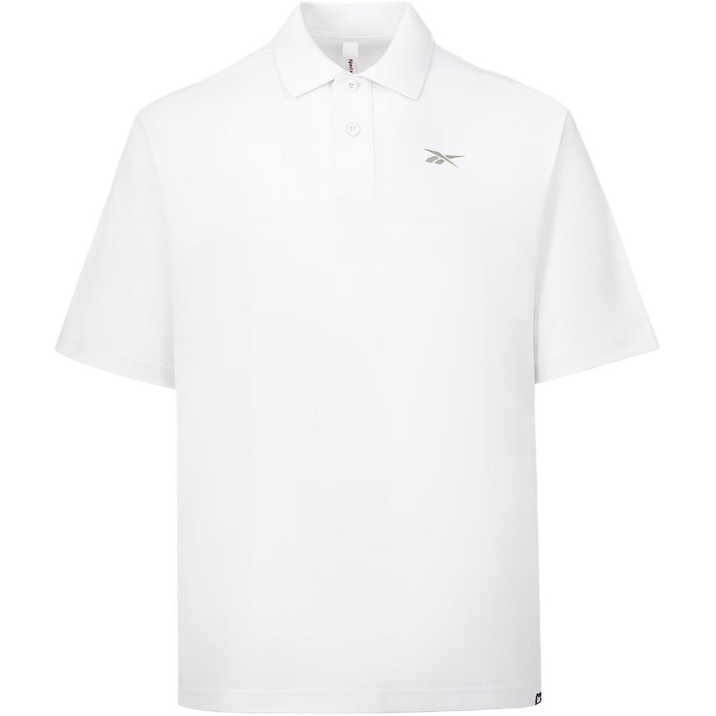 Reebok Lifestyle Series Retro Sports Casual Short Sleeve Polo Shirt Unisex Polo Shirts White 23RMS401U100