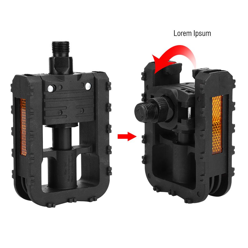 Plastic Folding Bike Bicycle Pedals Outdoor Cycling Accessory Parts