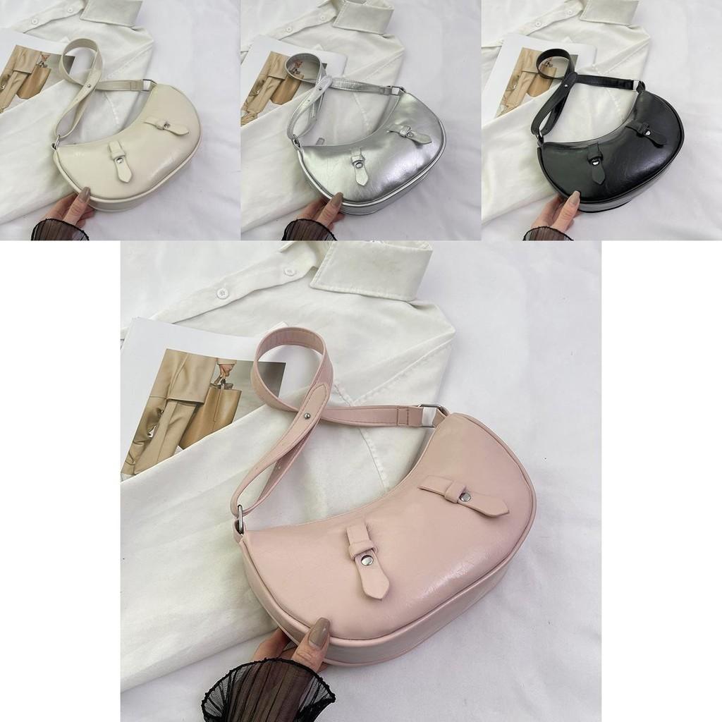 Fashionable Street Style Pu Shoulder Baguette Bag With Large Capacity For Summer 2024